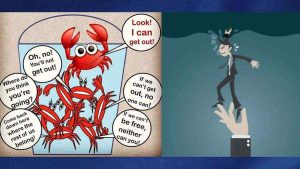 Read more about the article Perilaku Crab Mentality dan Tips Menghadapinya