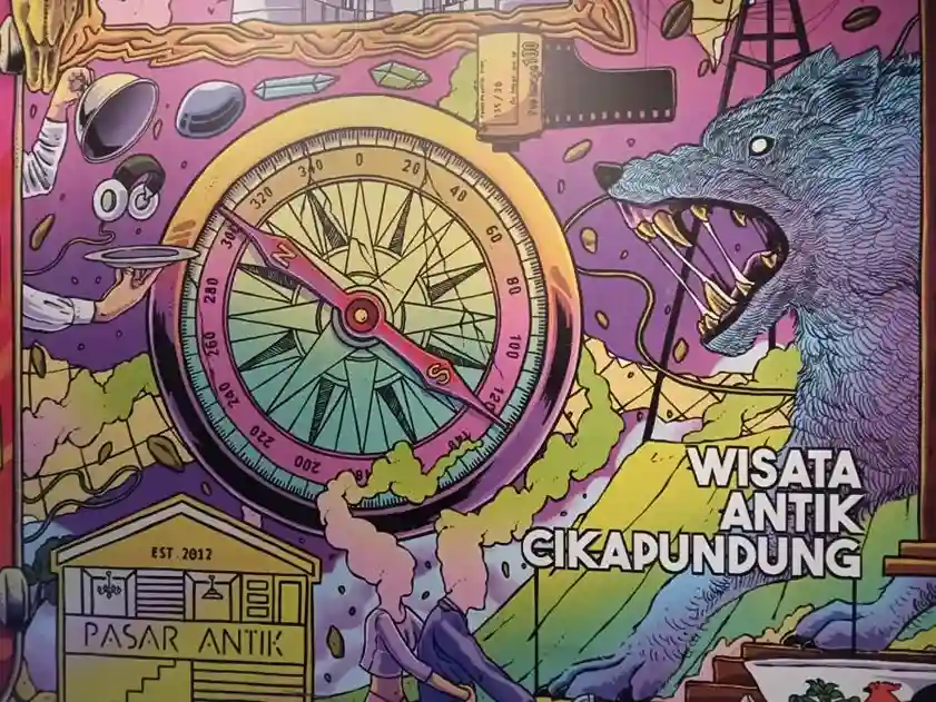 mural pasar antik cikapundung